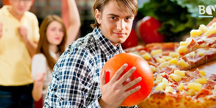 1 nebo 2 hodiny bowlingu a výborná pizza