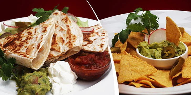 Mexické menu pro dva v restauraci Zubajda
