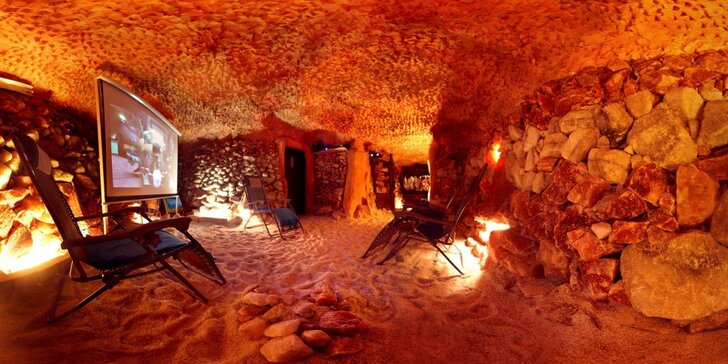 Pobyt v Solné jeskyni pro rodinu, přátele nebo pár