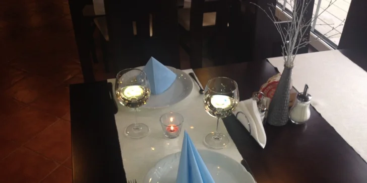 3chodové valentýnské menu v Lešné pro dva