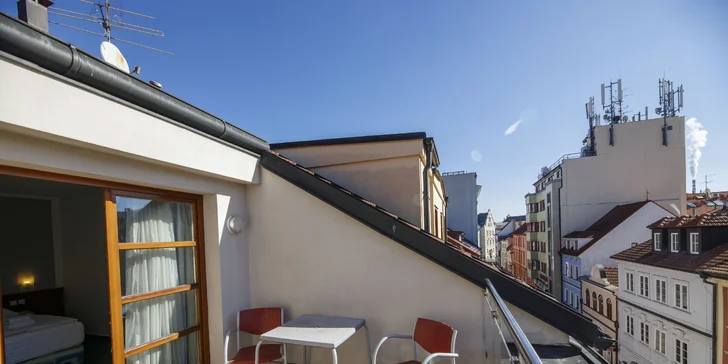 Některé pokoje mají i vlastní malý balkon. 