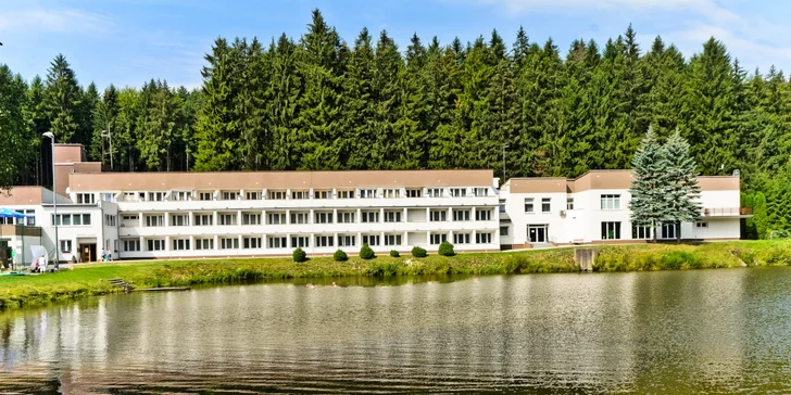 Hotel se nachází v klidném místě u rybníka.