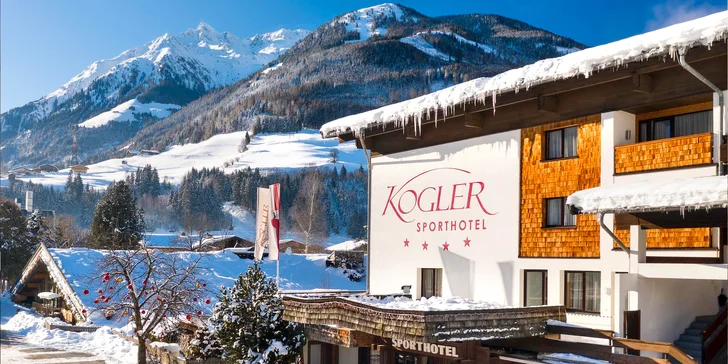 Na lyže do KitzSki: hotel v Mittersillu s bazénem, saunami a polopenzí, až 3 děti zdarma