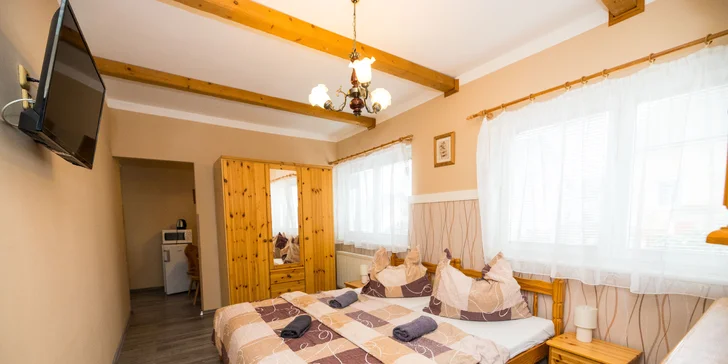 Připraví vám dvou- nebo čtyřlůžkový pokoj. 