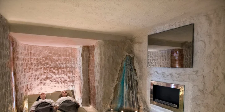 Soľná jaskyňa má priaznivý účinok na dýchacie cesty.