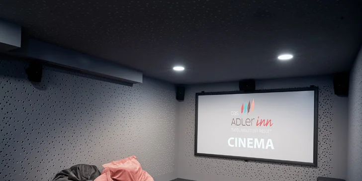 V hotelu můžete zavítat do kina, kde se každý den promítá min. 5 různých filmů pro všechny věkové kategorie.