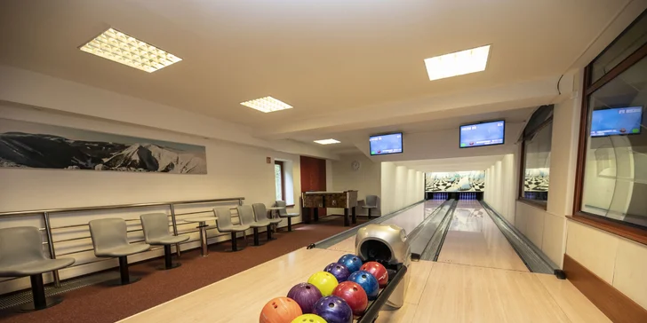 V balíčku máte také slevu na bowling.