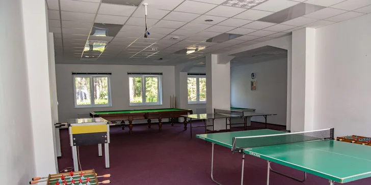 K dispozícii je aj stolný tenis, pétanque či šípky.