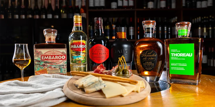 Degustácia prémiových rumov a rumov z Guatemaly či Kostariky so somelierom