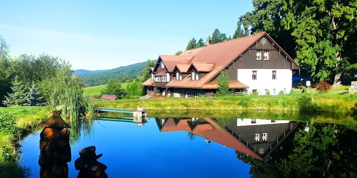Příjemná turistická chata v Krkonoších: polopenze i sleva na saunu