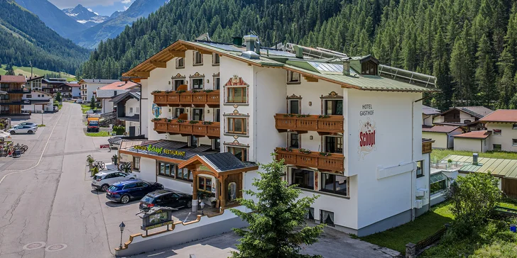 Horský pobyt v srdci Ötztalských Alp: polopenze, luxusní wellness a karta výhod