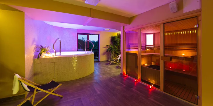 Těšte se také na relax v místním wellness centru, kde máte 1h zdarma...