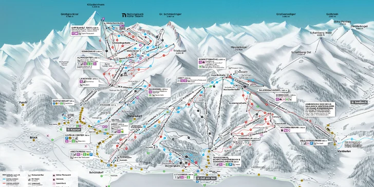 Skipas Ski ALPIN CARD platí na 408 km sjezdovek ve 3 prémiových lyžařských oblastech.