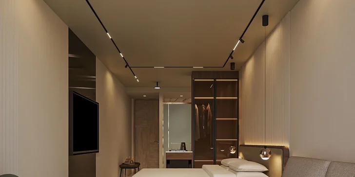 Samozřejmostí je ve všech pokojích bezplatná Wi‑Fi, LCD satelitní TV, rychlovarná konvice, minibar a trezor.