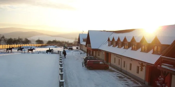 Od podzimu do jara na koňské farmě: Aktivní pobyt s polopenzí i půjčením kol