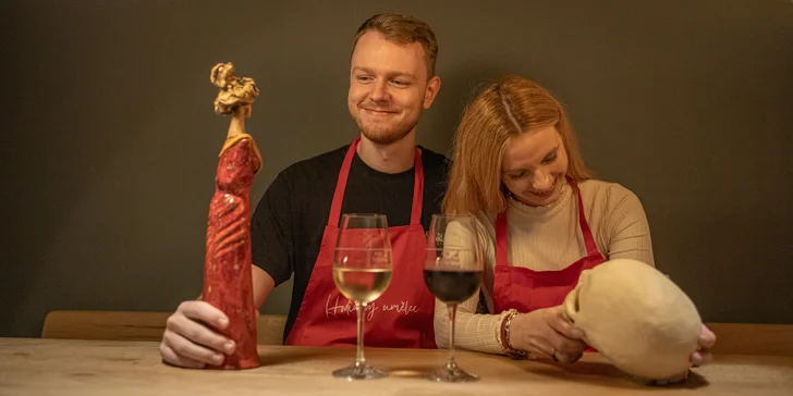 3hod. zážitkový keramický workshop pro 1-2 os.: modelování, výpal, glazování i welcome drink