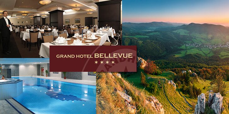 Třídenní pobyt s polopenzí pro dva v Grand Hotelu Bellevue**** ve Vysokých Tatrách. Skvělé možnosti výletů, fitness a wellness. Děti do 6 let zdarma!