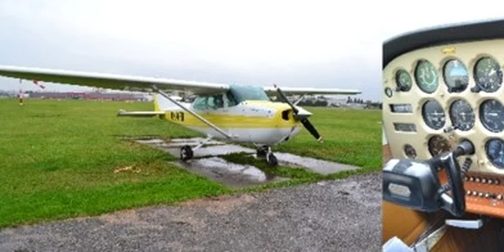 Kurz Pilotem nanečisto včetně letu ve skutečném letadle nebo 30minutový zážitek na simulátoru.