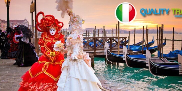 Zájezd na benátský karneval včetně ubytování