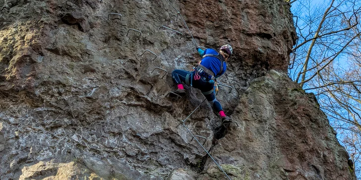 VIA FERRATA SOKOLIE SKALY ZVOLEN: Skupinový kurz s inštruktorom v novej lokalite