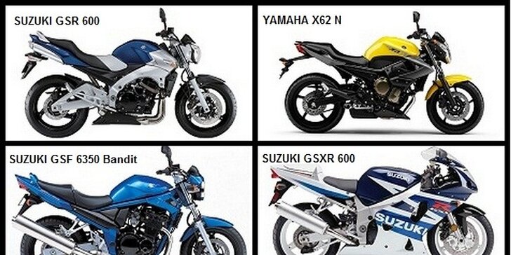 Pronájem japonského motocyklu na celý den! Silniční i sportovní motorky či chopper pro nespoutané výlety po kraji.