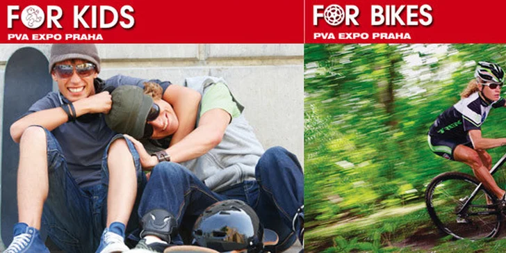49 Kč za celodenní vstupenku na jarní veletrhy do Letňan. Cyklistika a outdoor nebo akce pro rodinu a volný čas!