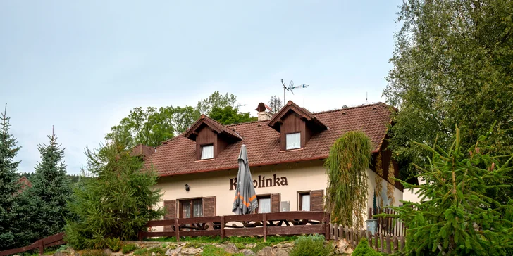 Na každém patře penzionu je vám k dispozici kuchyňský kout.