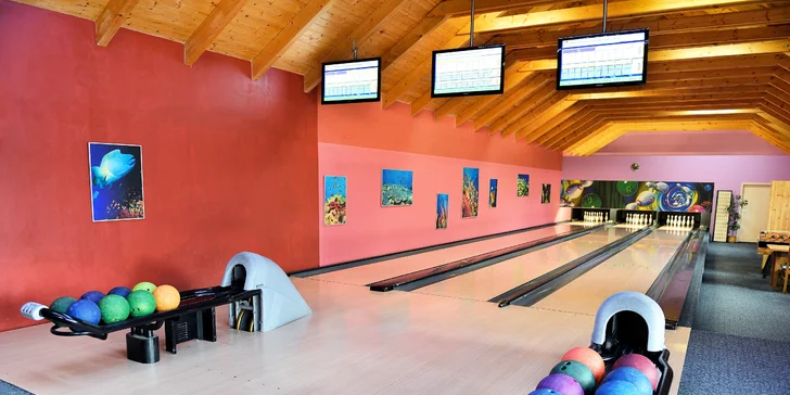 Hodinu bowlingu máte v ceně delších pobytů. 
