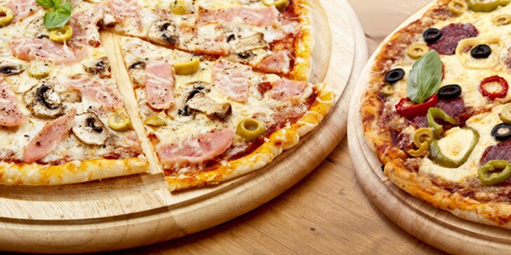 Dvě libovolné pizzy z nabídky i s možností dovozu