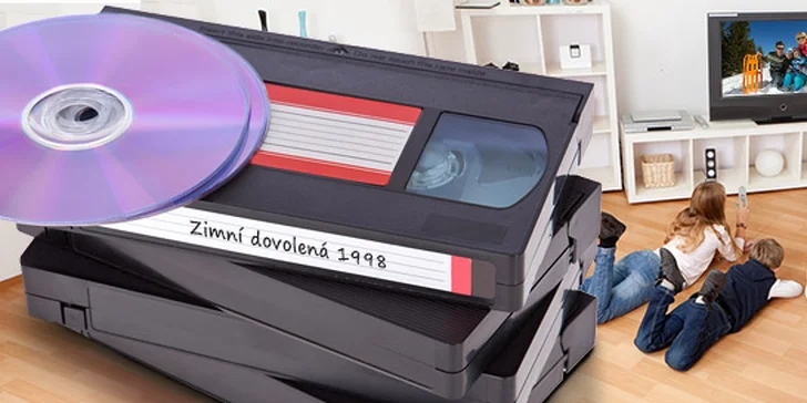 Převod kazety VHS nebo VHS-C na DVD