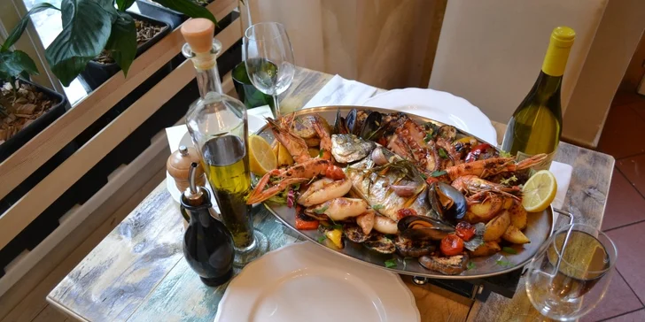 Rybí plato „Finestra di pesce“ pro 2 osoby v La Casa