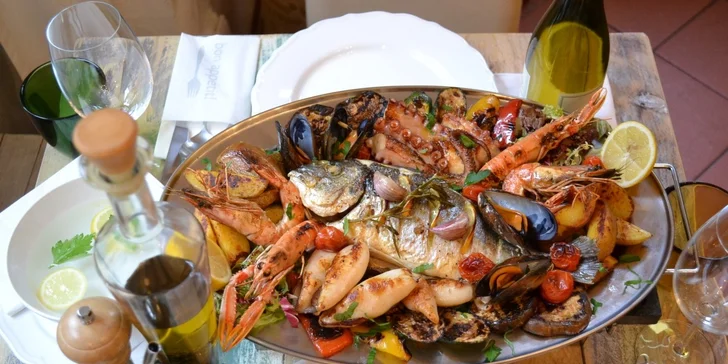 Rybí plato „Finestra di pesce“ pro 2 osoby v La Casa