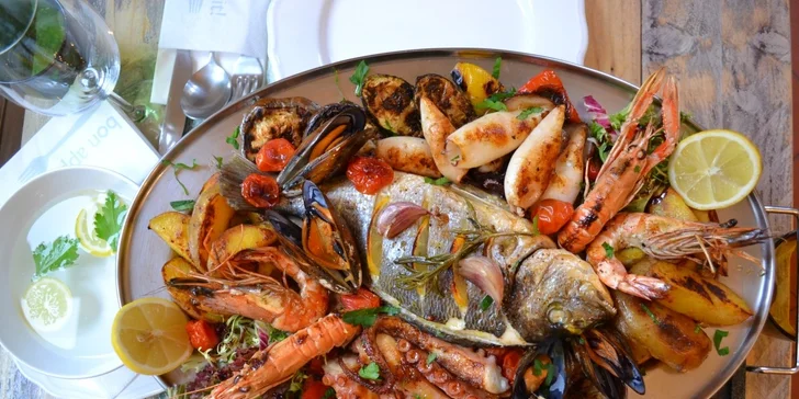 Rybí plato „Finestra di pesce“ pro 2 osoby v La Casa