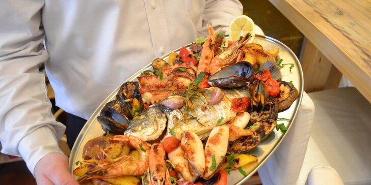 Rybí plato „Finestra di pesce“ pro 2 osoby v La Casa