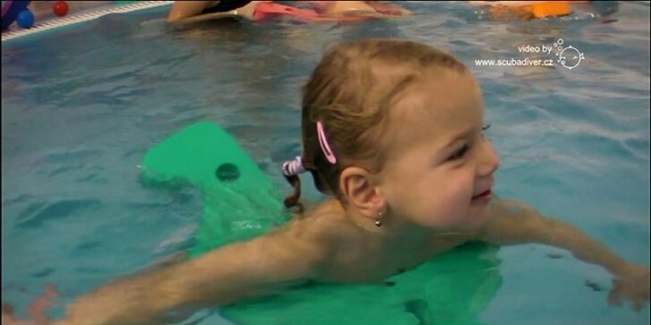 Dvě zkušební lekce samostatného plavání pro děti od 3 let
