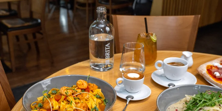 Na výběr je nepřeberné množství italských pochoutek, přičemž vybírat budete z celého menu.