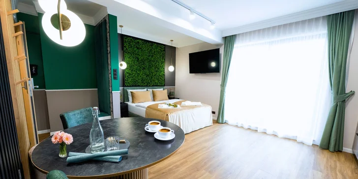 V nabídce najdete apartmány různých velikostí a dle varianty vás čeká také masáž nebo půjčení kol.