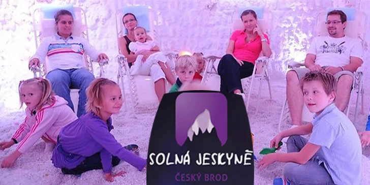 Solná jeskyně Český Brod - 1 vstup pro rodinu