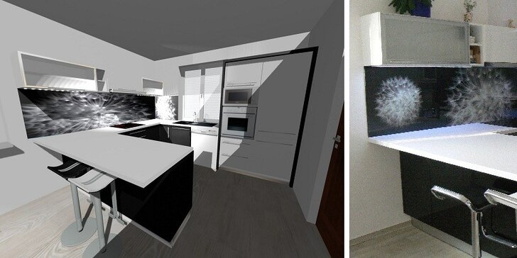 3D návrh interiéru dvou pokojů od designérů