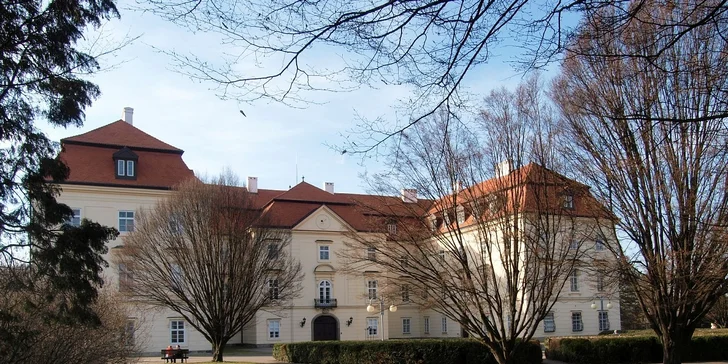Královský odpočinek pro dva na zámku Napajedla s degustační večeří