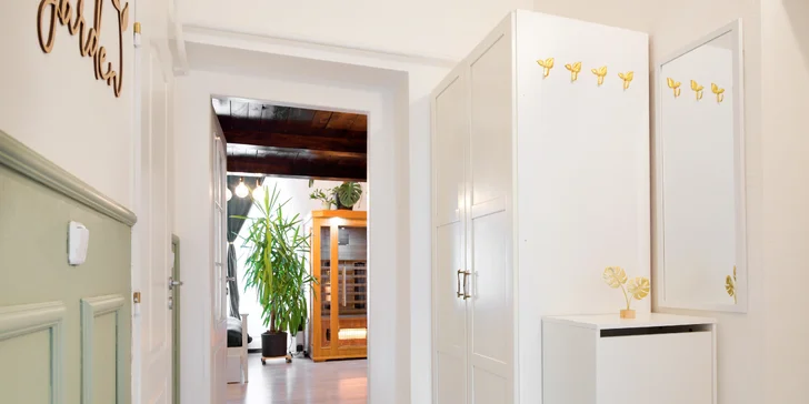 V prosluněném apartmánu se pohodlně vyspí až 4 osoby.