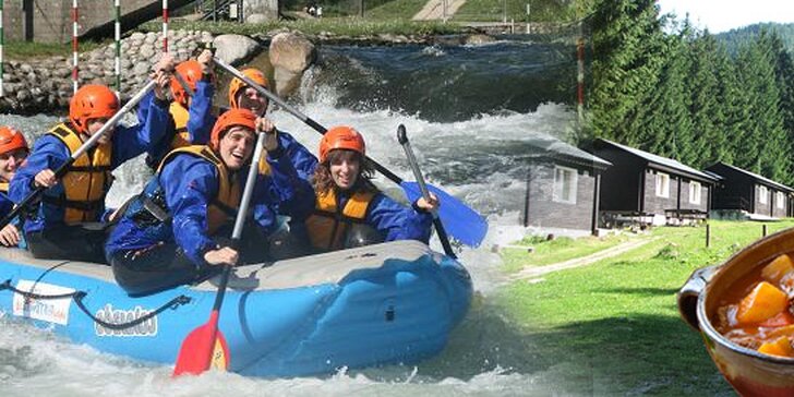 2499 Kč za 4denní výlet na divoké vodě v Tatrách. Rafting na nejkrásnější slovenské řece včetně ubytování a se slevou 54%.