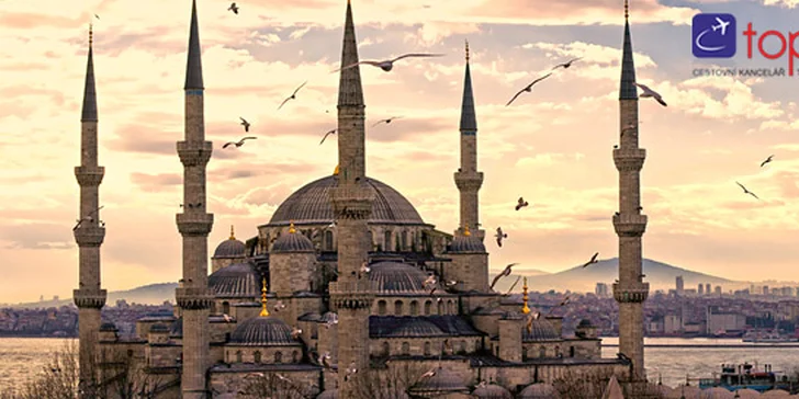 Jen 5990 Kč za 4denní letecký zájezd do Istanbulu. Výběr ze dvou hotelů 3*/4*, věhlasné památky a jedinečná atmosféra města na dvou kontinentech.