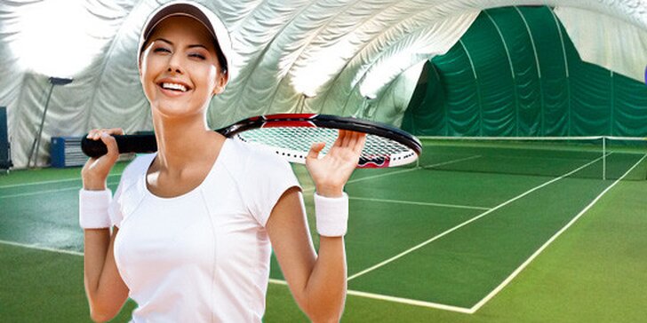2 hodiny tenisu v moderních halách na Chodově