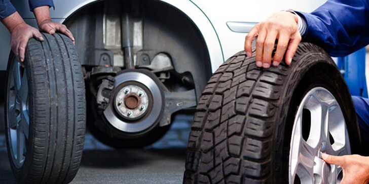 Kompletní přezutí pneumatik vašeho vozidla. Navíc vizuální kontrola brzd a podvozku. Připravte auto na jarní sezónu se slevou až 64 %.
