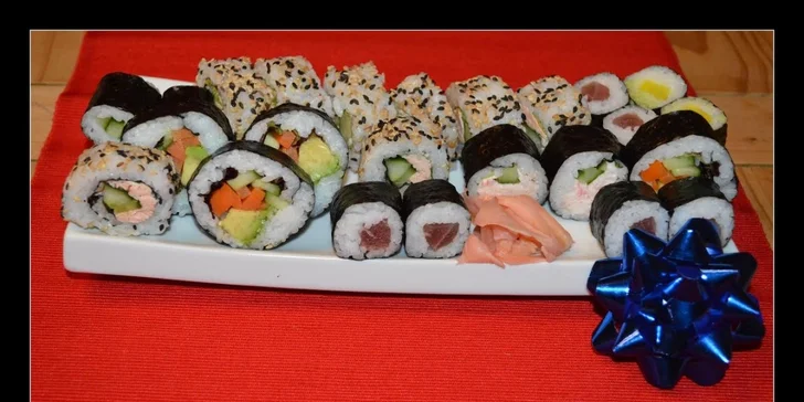 Velké sushi menu (42 ks) s sebou