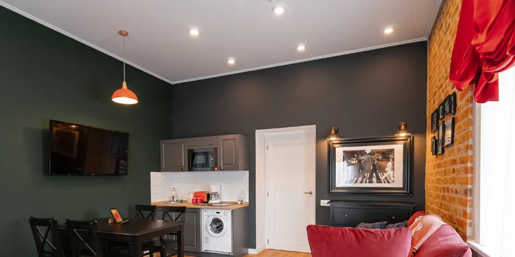 Všechny apartmány a studia disponují kuchyňkou.