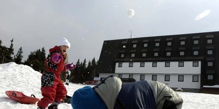Zimní dovča na horách pro dva v hotelu Černá Bouda