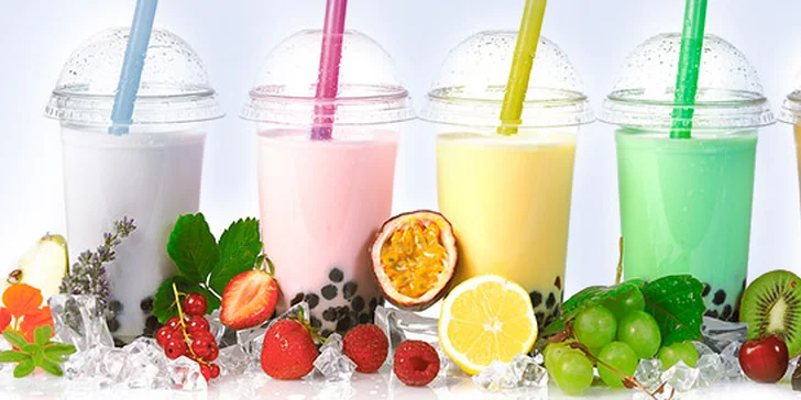 Dva nápoje Bubble tea nebo dvě speciální kávy