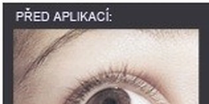 Prodloužení a zahuštění řas nebo jejich doplnění